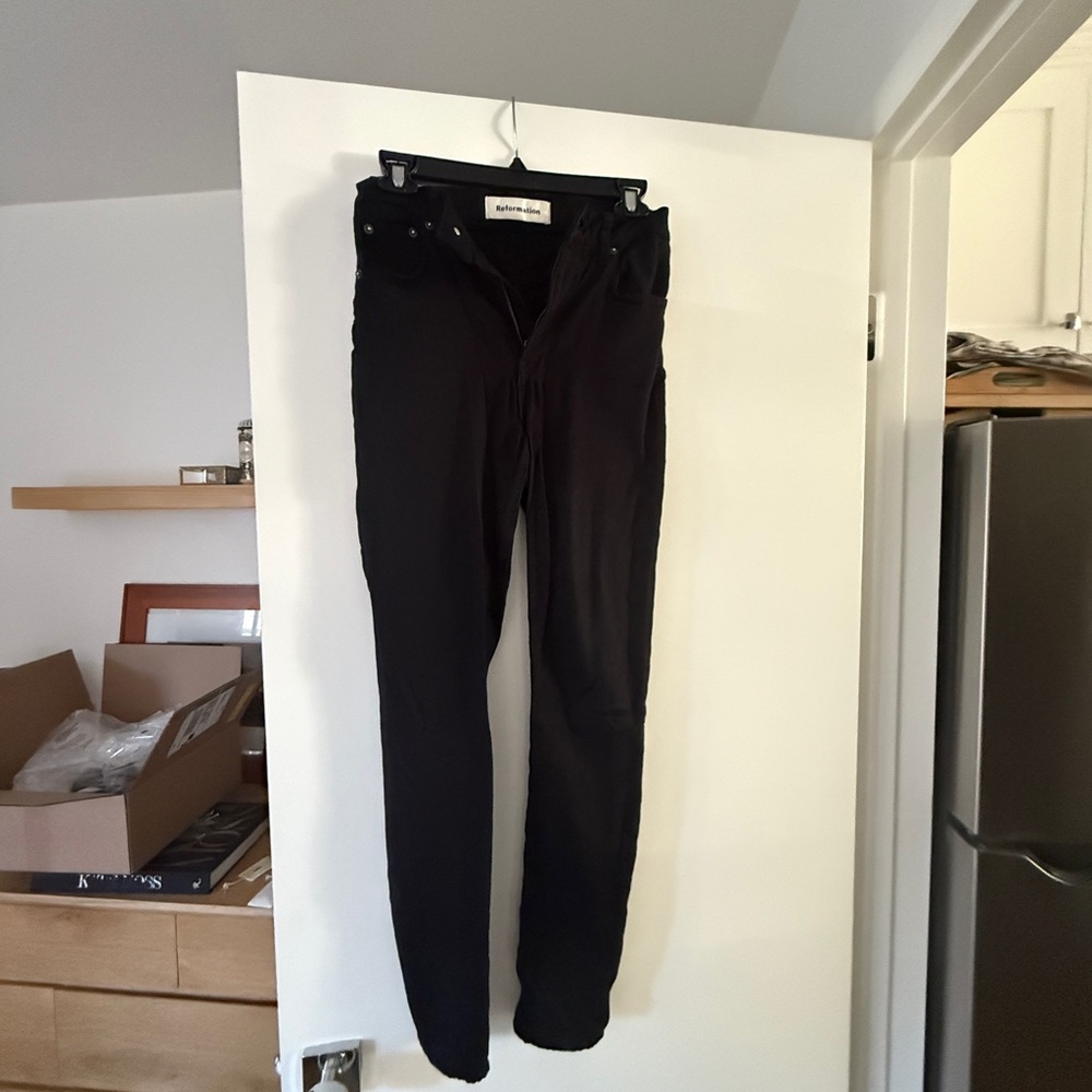 Reformation Women's Black Skinny Jeans
